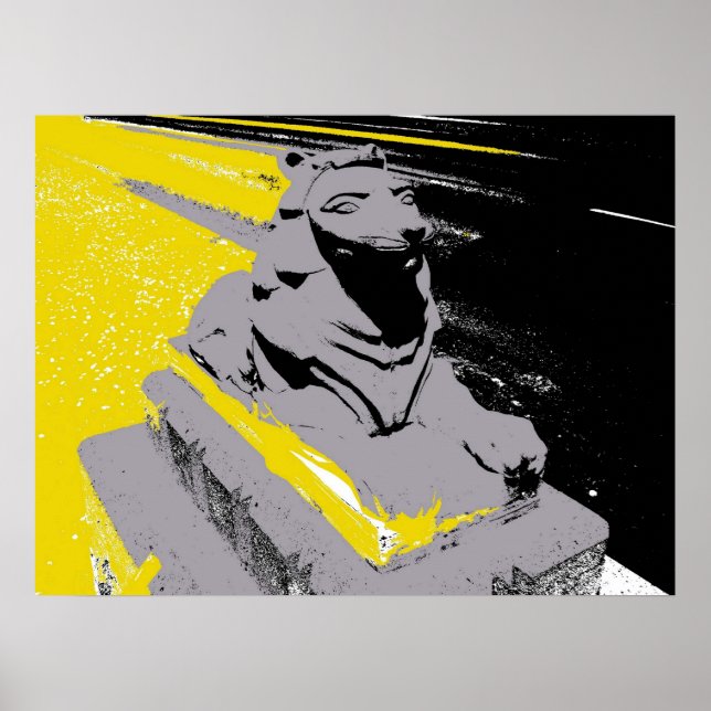 Poster Os Leões da Ponte do Ponto de Perspectiva (Frente)