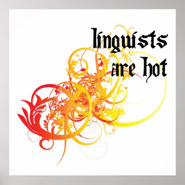 Poster Os Linguistas Estão Quentes (Frente)