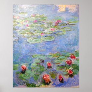 Poster Os lírios de água de Claude Monet