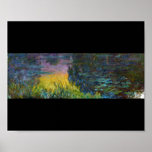 Poster Os lírios-hídricos - O Sol, Claude Monet