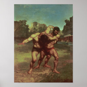 Pôster Os lutadores, 1853