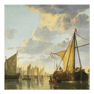 Pôster Os Maas de Dordrecht Aelbert Cuyp Poster