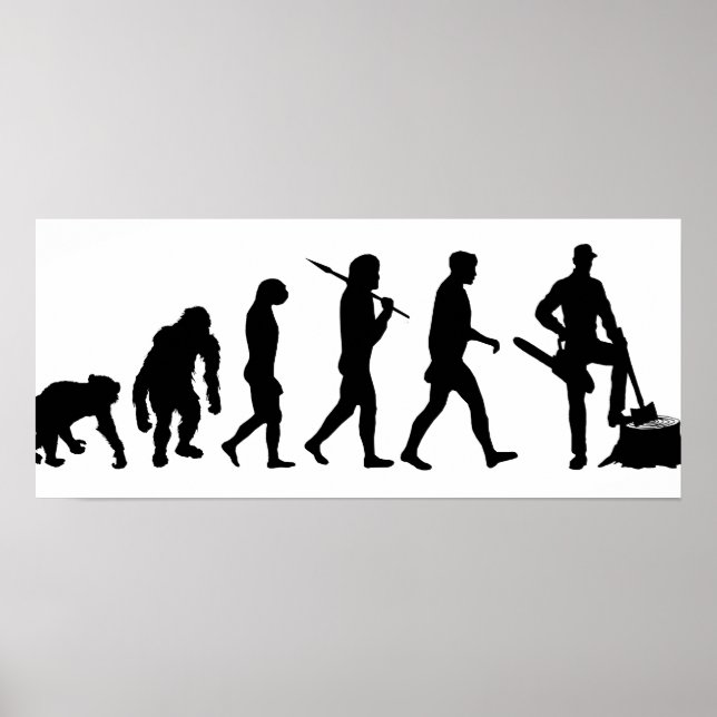 Pôster Os madeireiros da árvore de Lumberjack trabalharam (Frente)