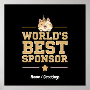 Poster Os melhores patrocinadores do mundo em voluntários