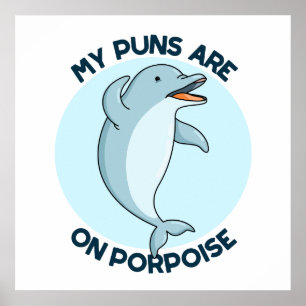 Poster Os Meus Peitos Estão No Porpoise Engraçado
