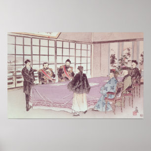 Pôster Os ministros japoneses I-Tso e Mou-Tsou