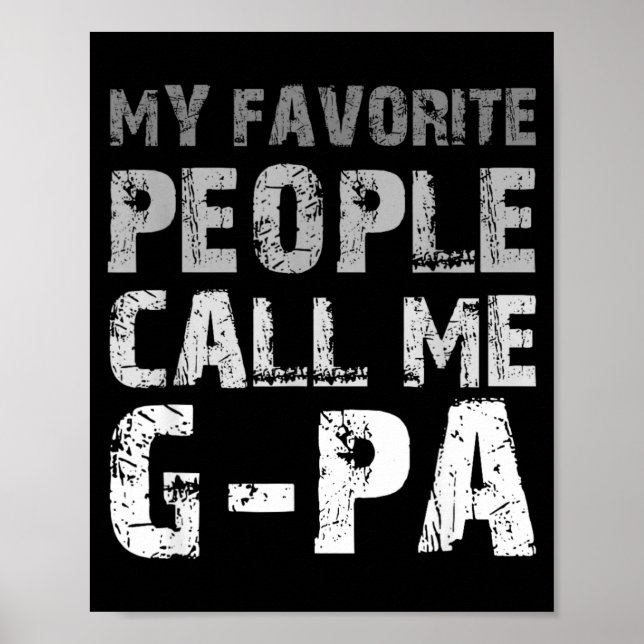 Poster Os Miúdos Chamam-me G-Pa Cool Gpa (Frente)