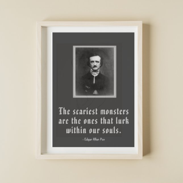 Poster Os Monstros Mais Assustadores Edgar Allan Poe Quot (Criador carregado)