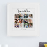 Pôster Os netos ganham a vida | Colagem de Fotografias<br><div class="desc">Procurando o presente perfeito de Dia de as mães para um avô? Não olhe mais que nosso poster de colagem de 12 fotos! Este presente divertido e sentimental apresenta uma mensagem emocionante - 'GRANDCHILDREN MAKE THE WORLD GRAND' - e pode ser personalizado com os nomes de todos os netos. Quer...</div>