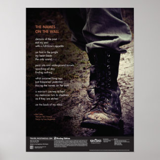 Pôster Os Nomes na Parede