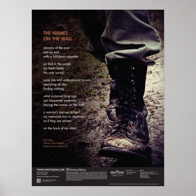 Pôster Os Nomes na Parede (Frente)