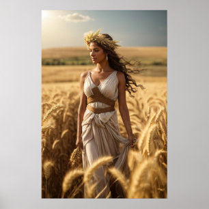 Poster Os Olímpicos: Demeter, Deusa da Colheita