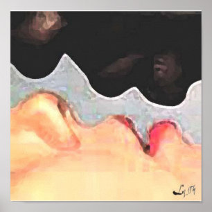 Pôster os orishas beijam por Liz Loz