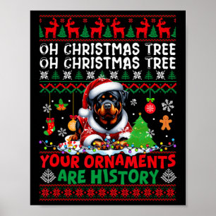 Poster Os Ornamentos De Árvores Do Xmas São Papais noeis