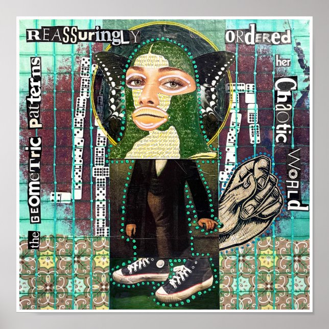 Poster Os Padrões Geométricos de Natalie Schorr (Frente)