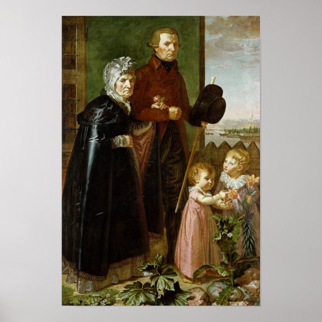 Poster Os pais do artista, 1806 (Frente)