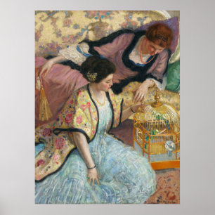 Poster Os Papagaios por Frederick Carl Frieseke