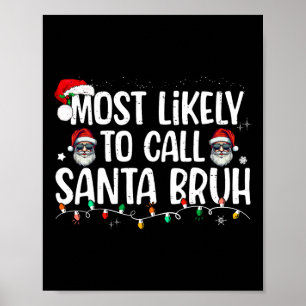 Poster Os Papais noeis da Família Bruh Xmas devem chamar