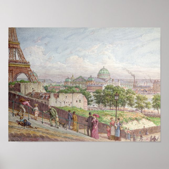 Poster Os passos na rue Alboni, 1897 (Frente)