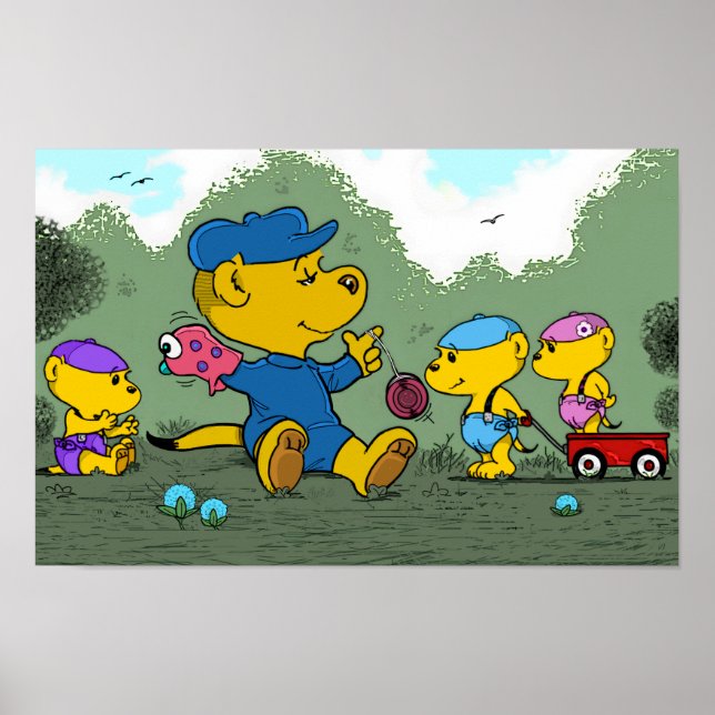 Poster Os Pequenos Primos de Ferald (Frente)