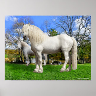 Poster Os Percherons