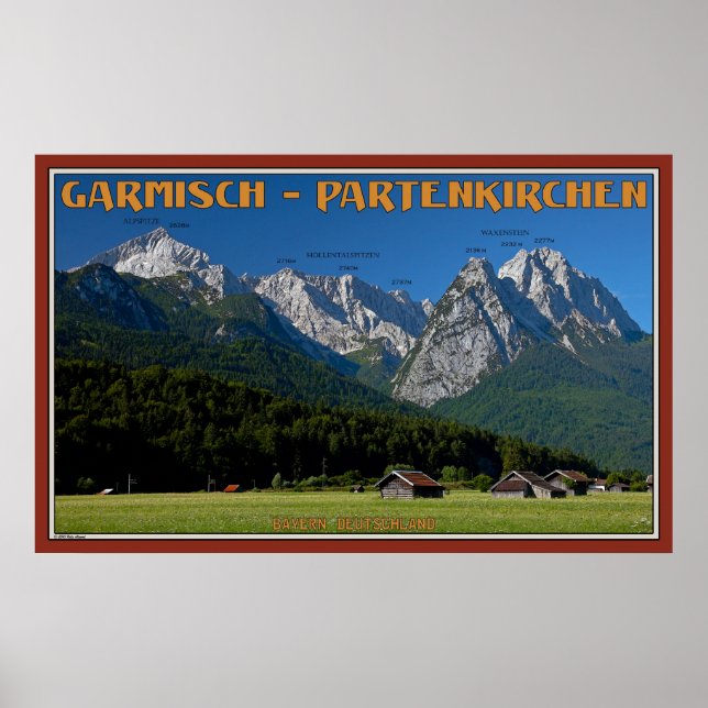 Poster Os Picos Acima De Garmisch (Frente)