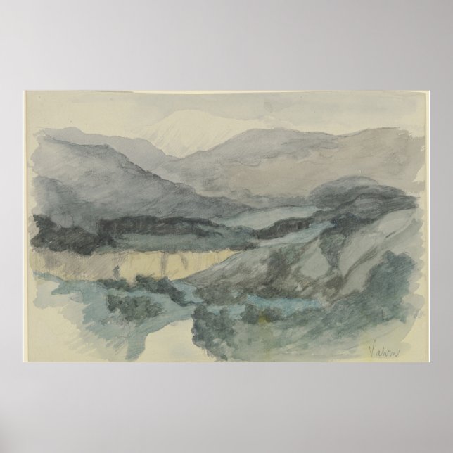 Poster Os pilares terrestres do Schalderer Bach (Frente)