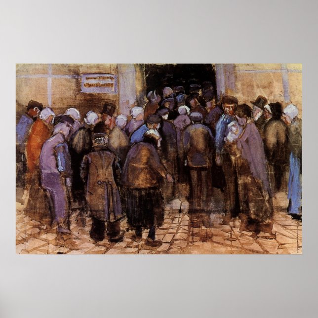 Poster Os Pobres e Dinheiro por Vincent van Gogh (Frente)