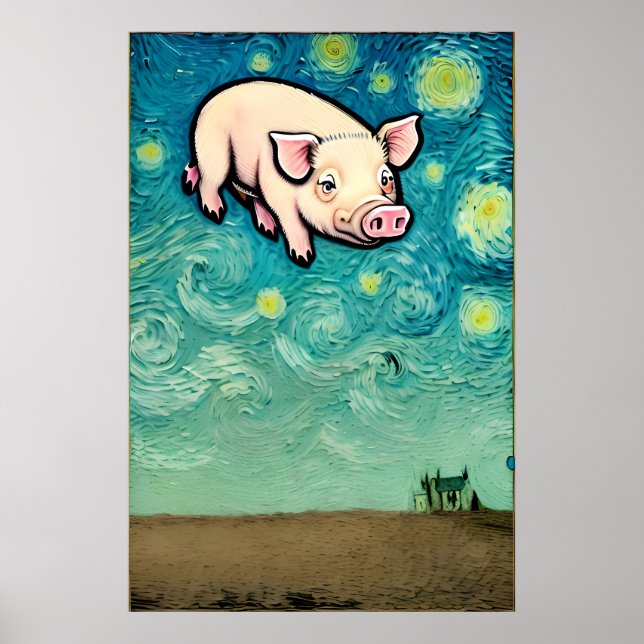 Poster Os Porcos Voam (Frente)