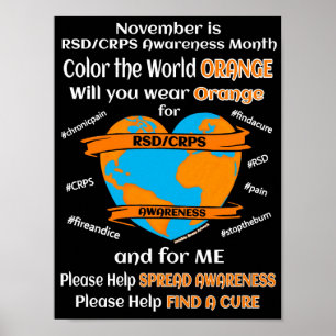 POSTER OS POSTERS… RSD/CRPS - COLORA O MUNDO ALARANJADO