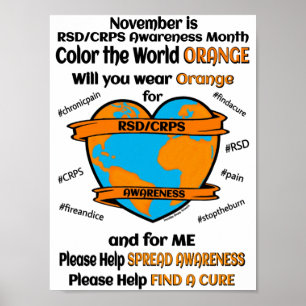 POSTER OS POSTERS… RSD/CRPS - COLORA O MUNDO ALARANJADO