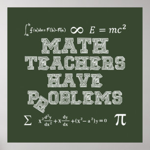 Pôster Os professores de matemática têm problemas