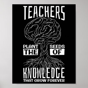 Poster Os Professores Plantam As Sementes Do Conhecimento