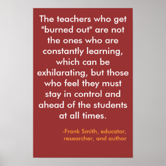 Pôster Os professores que ficam "queimados"...