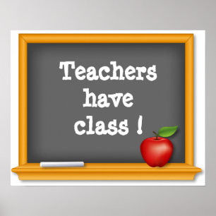 Pôster Os professores têm a classe!