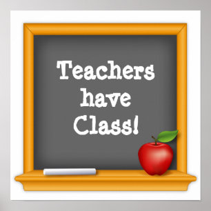 Pôster Os professores têm classe!