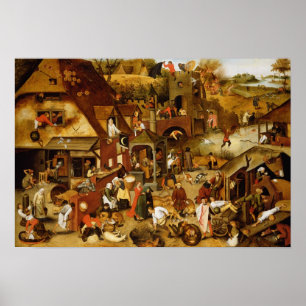 Pôster Os Provérbios flamengos