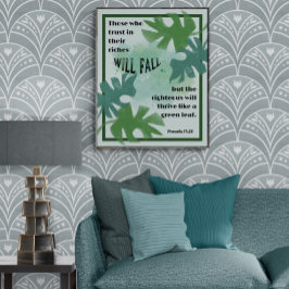 Pôster Os Proverbos da Folha Verde e da Direita 11:28