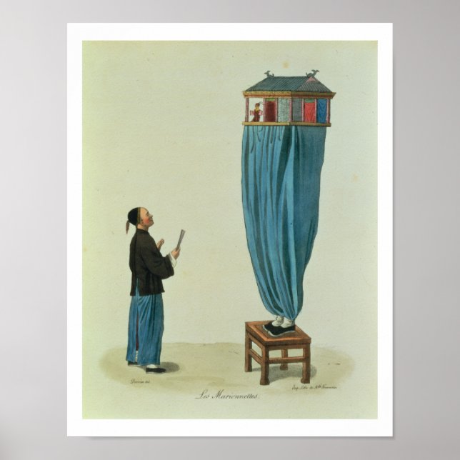 Pôster Os Puppets, gravados por Mlle. Formentina, pub. 18 (Frente)