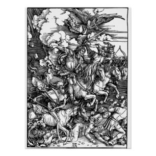 Pôster Os Quatro Cavalos (Durer 1511)