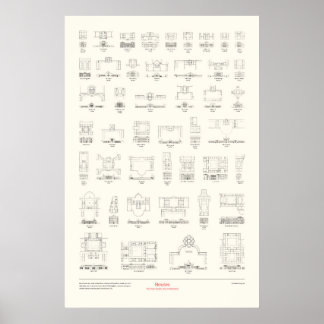 Poster Os Quatro Livros de Arquitetura - Casas