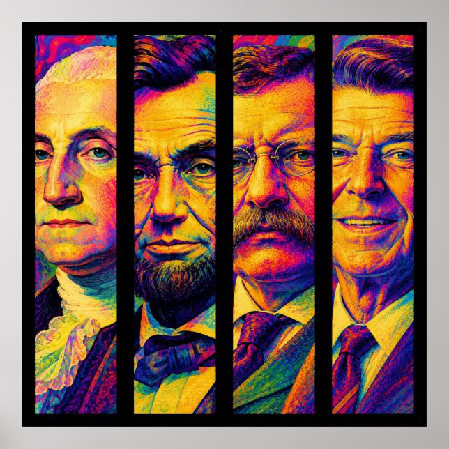 Poster Os Quatro Presidentes  (Frente)