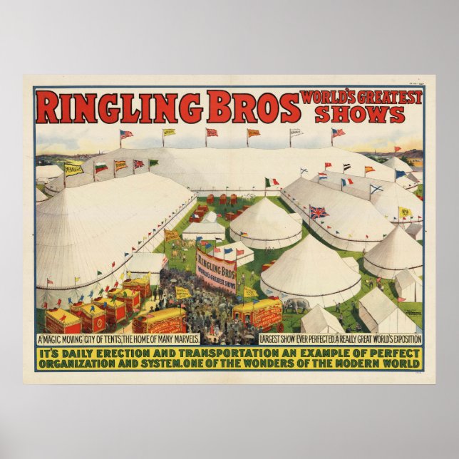 Poster Os Ringling Bros. Circo (Frente)