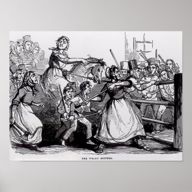 Pôster Os Rioters do País de Gales (Frente)