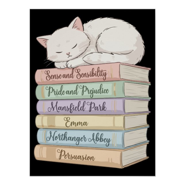 Pôster Os Romances de Jane Austen IX (Frente)