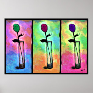 Poster Os rosas são vermelhos