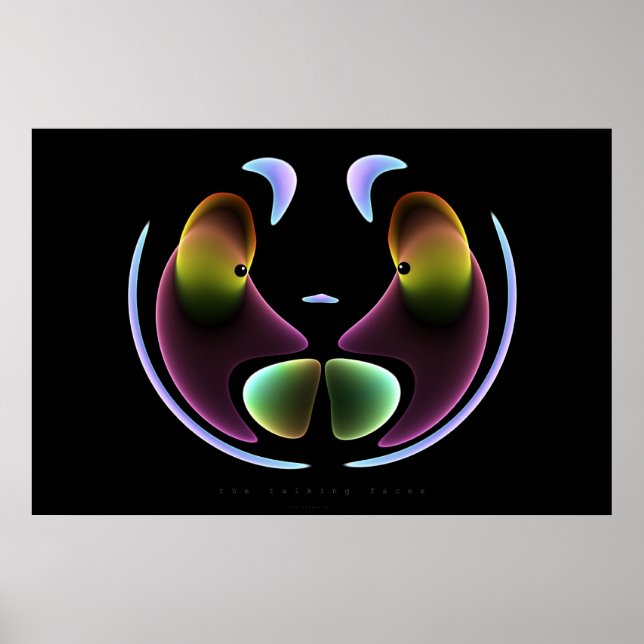 Pôster os rostos falantes (Frente)