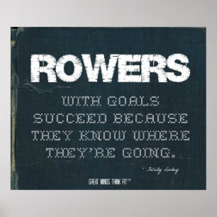 Poster Os Rowers com objetivos sucedem na sarja de Nimes