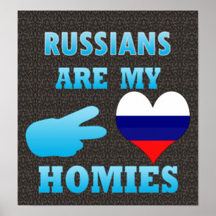 Poster Os russos são meu Homies