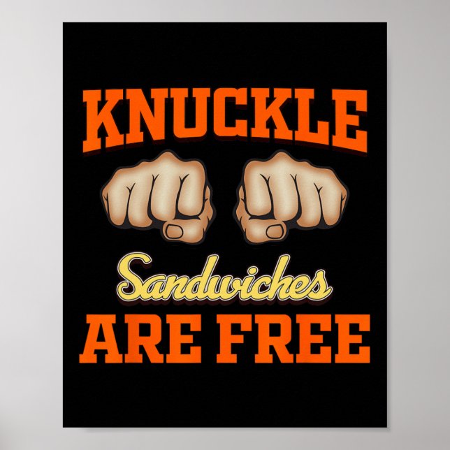 Poster Os Sanduíches Do Knuckle Estão Livres (Frente)